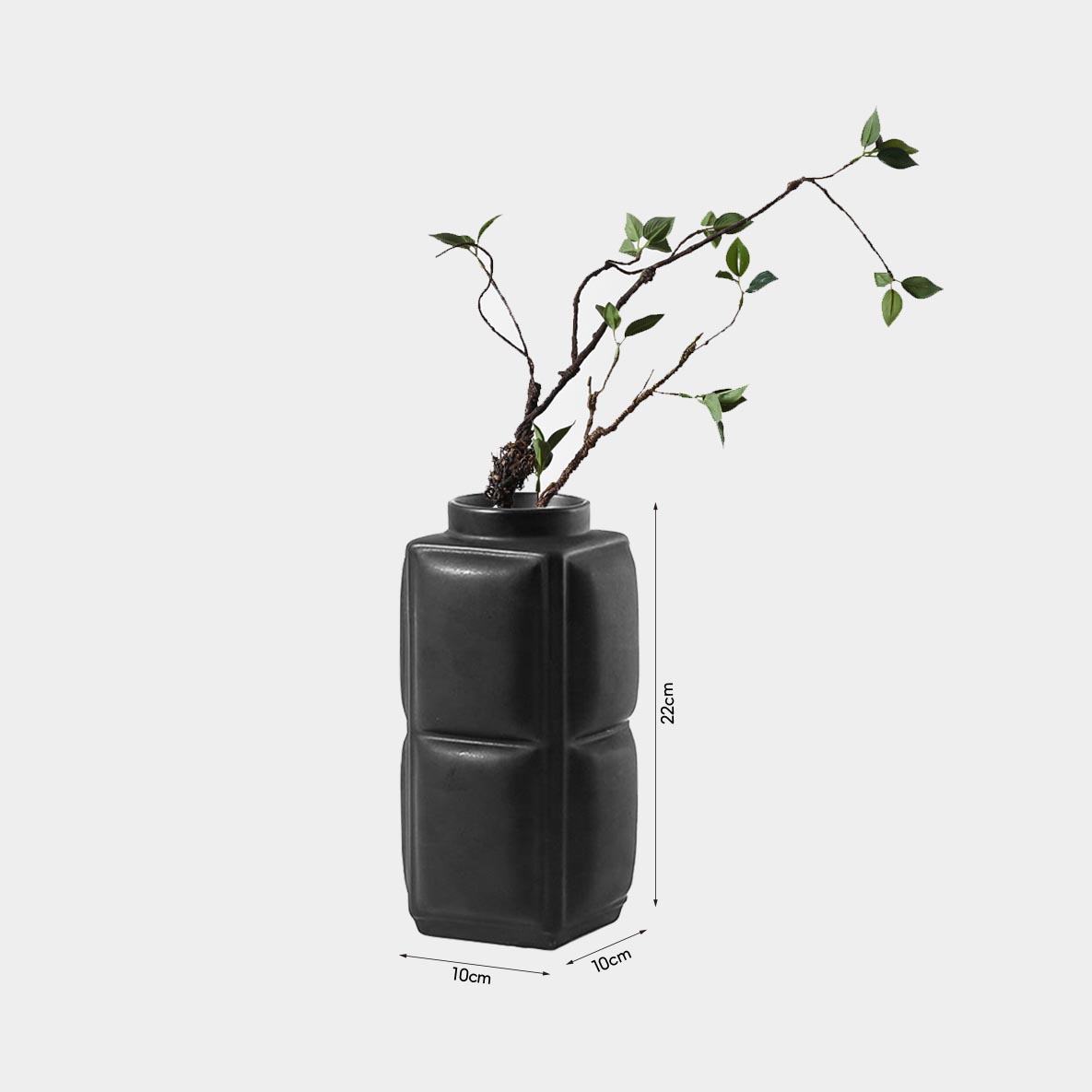 Wholesale Minimalist Euroup Style Black Leather Creative Art DecorResin Vase Home Decor Handicraft Resin Flower Vase